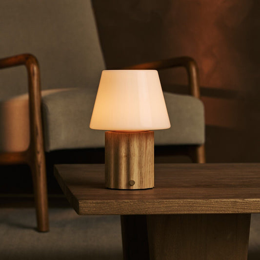 Javi Hellbraune wiederaufladbare Tischlampe