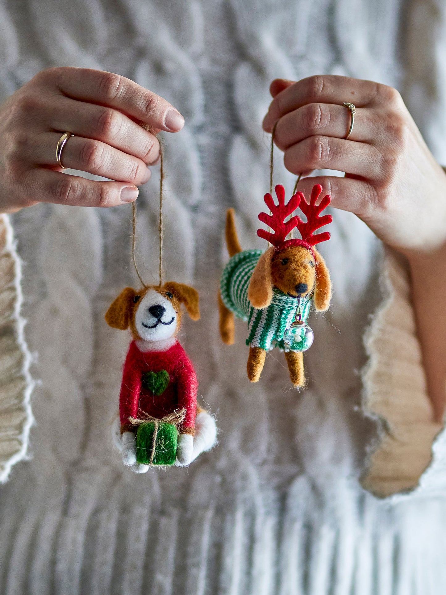 Bloomingville Monty Ornament, Bunt, Wolle
