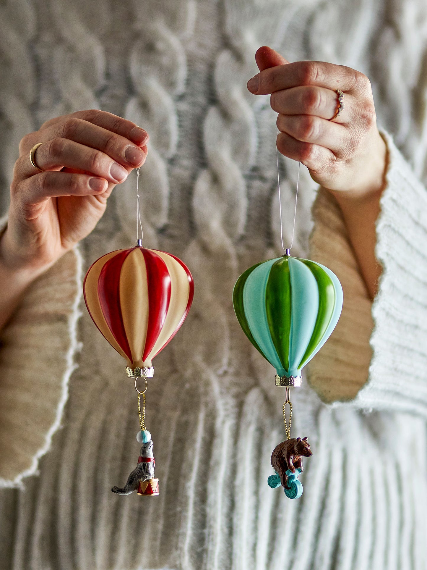 Bloomingville Hettie Ornament, Bunt, Glas
