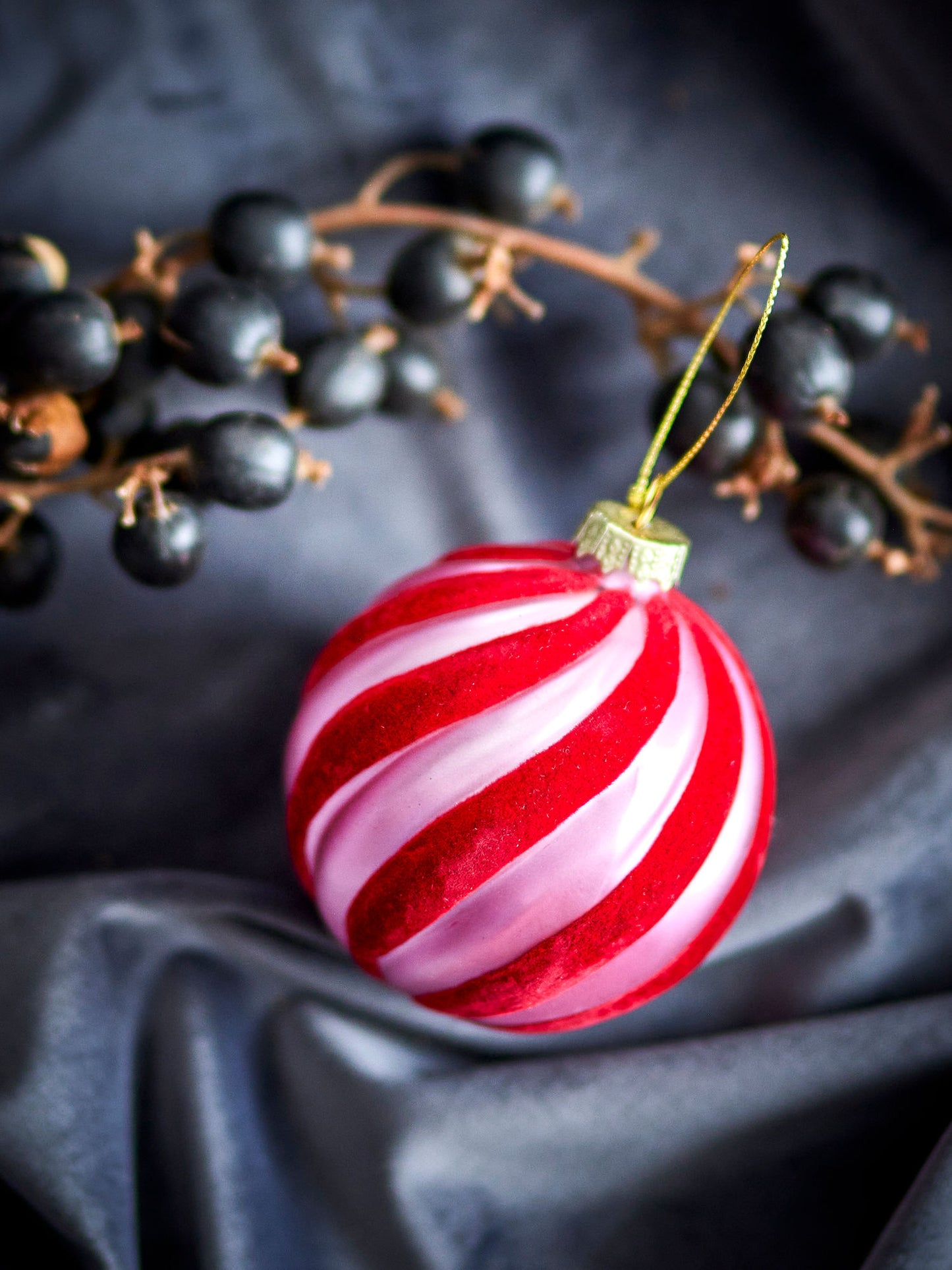 Bloomingville Sayla Ornament, Rot, Glas