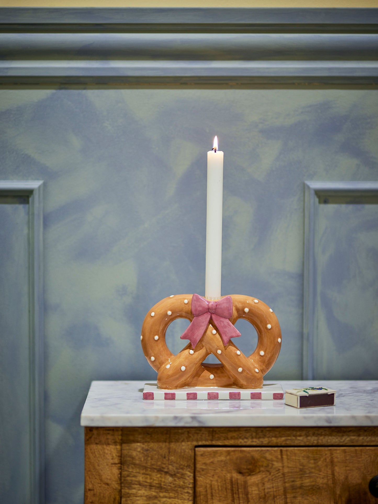 Bloomingville Pretzie Kerzenhalter, Braun, Keramik