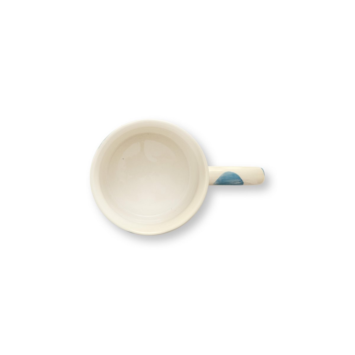 Mug with Ear Dots Light Blue 350ml