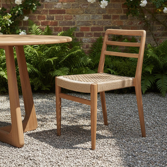 Verano Gartenstuhl aus Teakholz – Natur