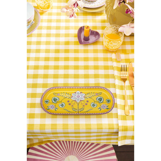 Cake Tray Lily&Lotus Yellow 33.3x15.5cm