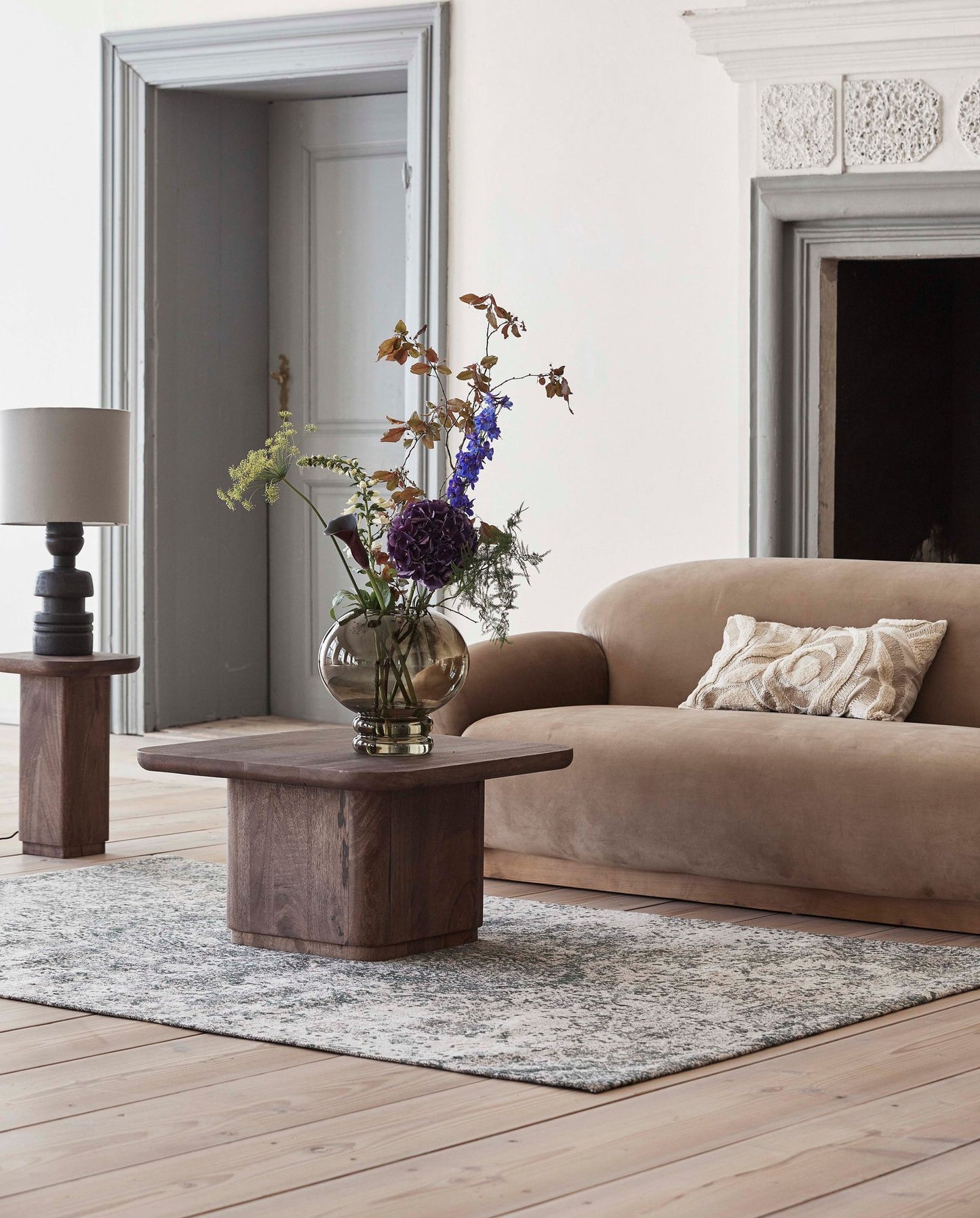 Nordal ARIA Jacquard Wollteppich, 160x240cm, grün