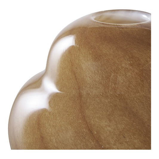 Vase - braunes Glas
