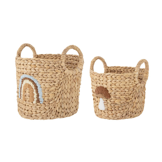 Bloomingville MINI Agnes Korb, Bunt, Wasserhyazinthe