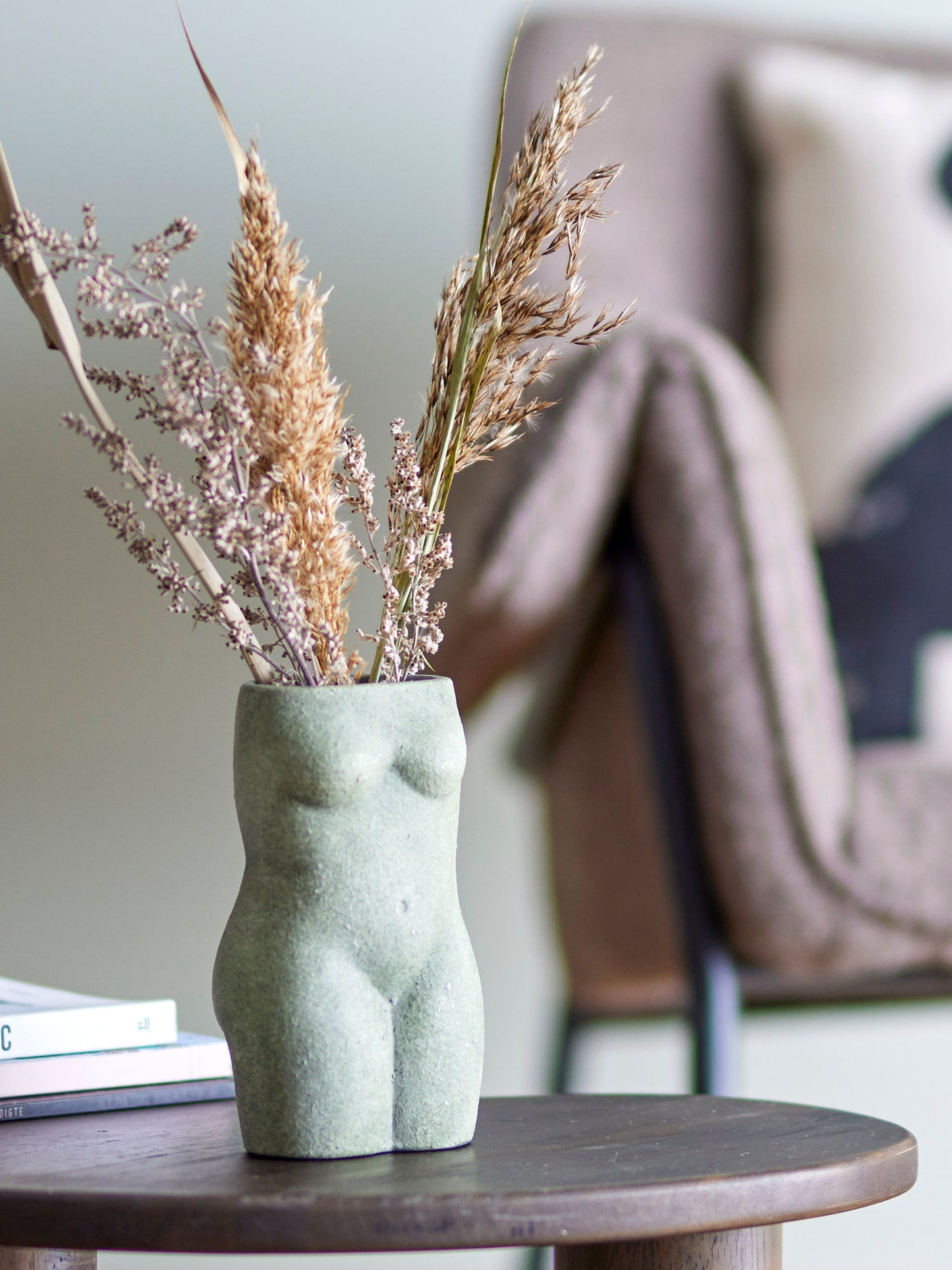 Bloomingville Emeli Deko-Vase, Grün, Terrakotta