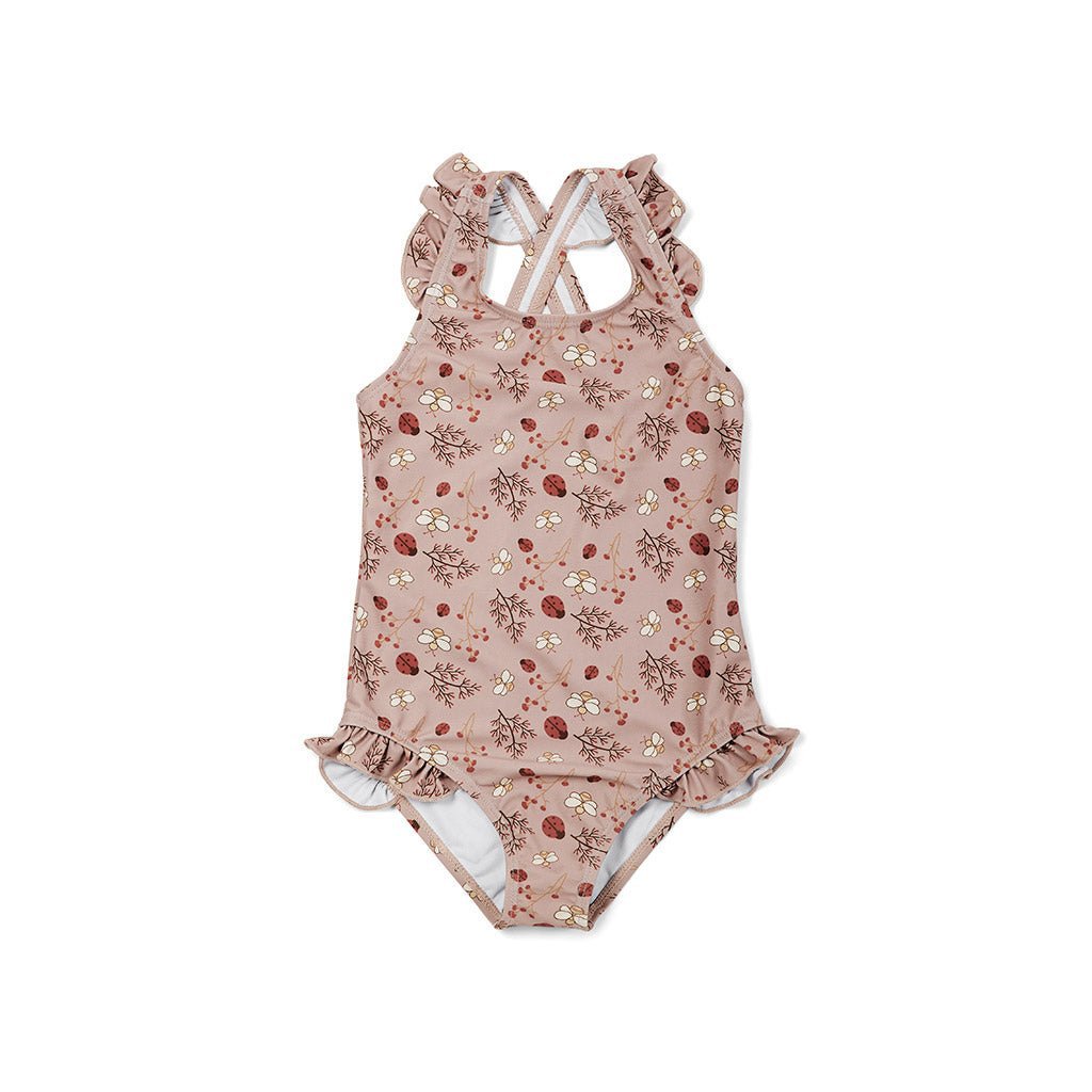 Ariel Badeanzug – Sand – Blumenbiene