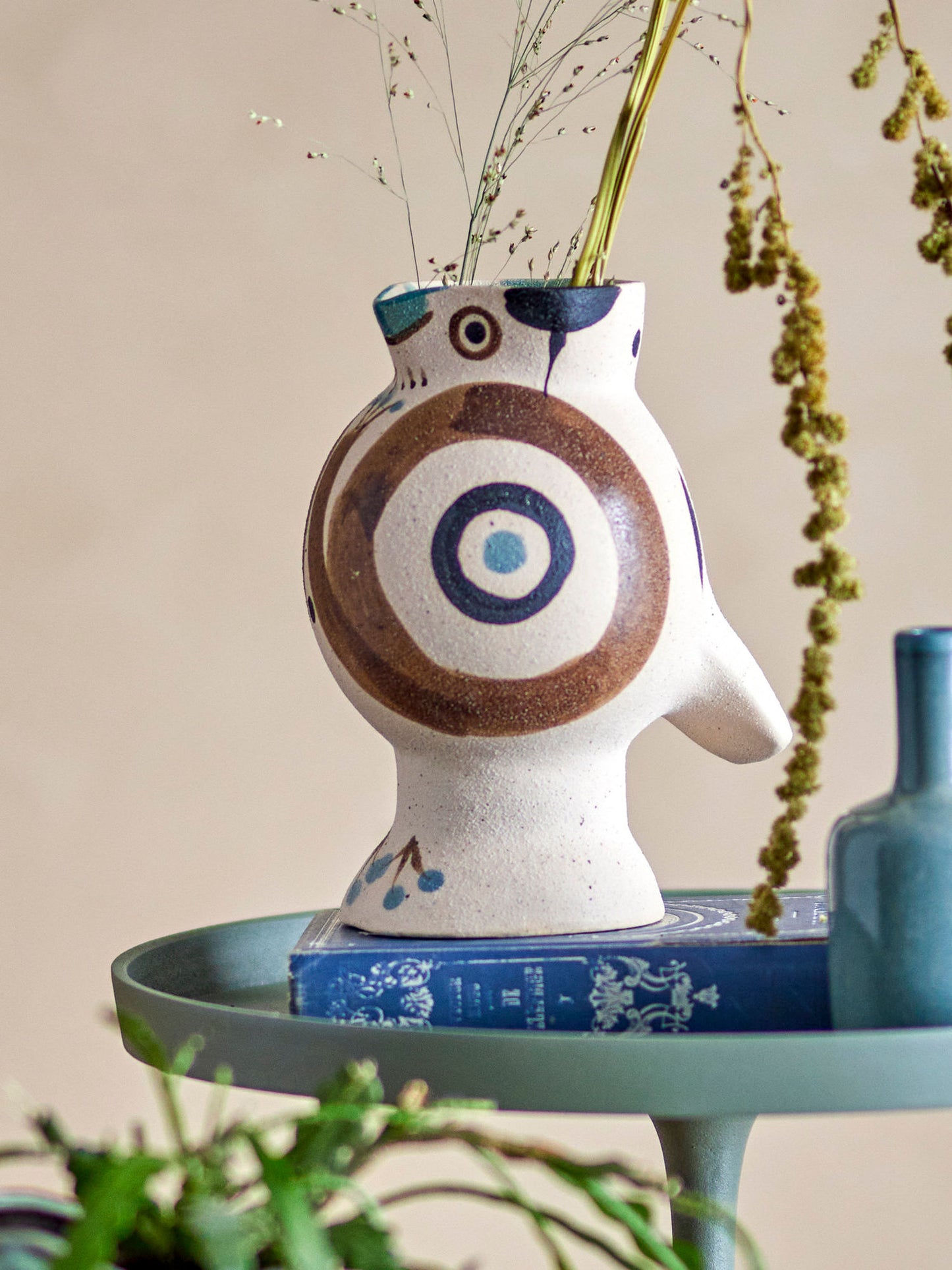 Bloomingville Mahrab Vase, Natur, Steingut