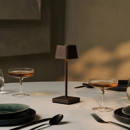 Sarphati Mini Mokkabraun Akku-Tischlampe | Wiederaufladbar