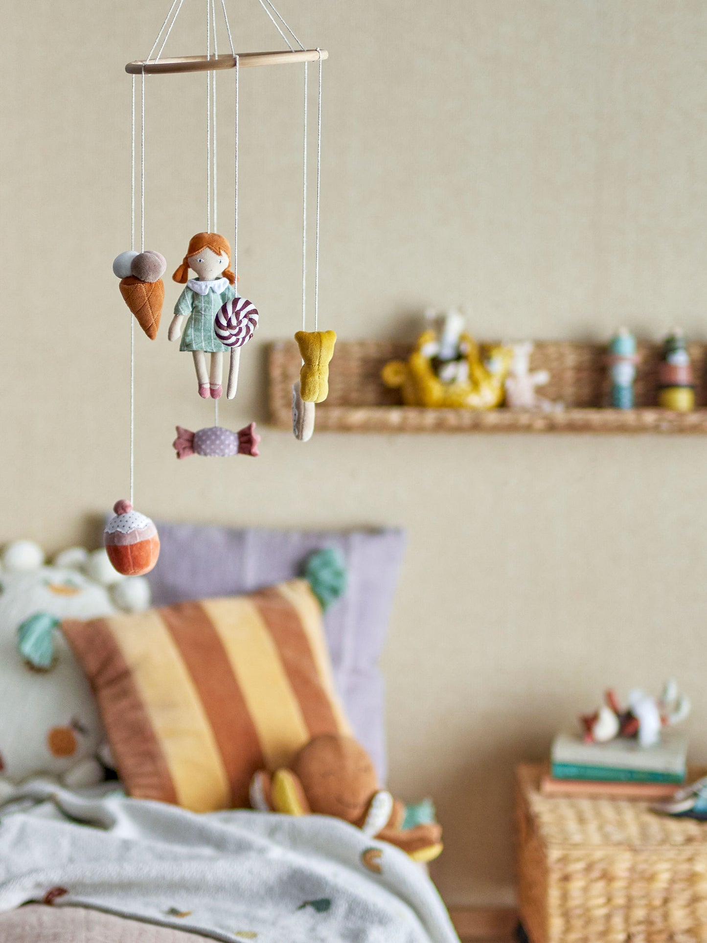 Bloomingville MINI Rosana Mobile, Braun, Baumwolle