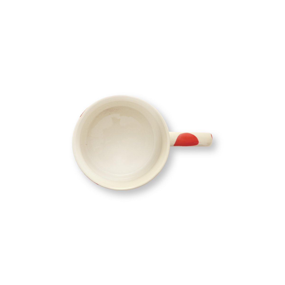 Mug with Ear Dots Red 350ml