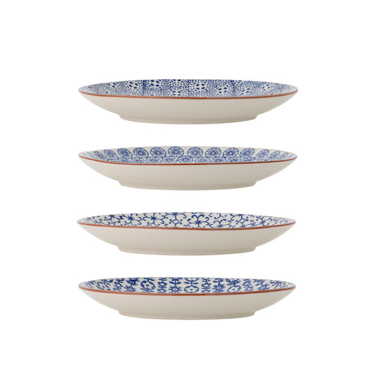 Bloomingville Karine Teller, Blau, Steingut