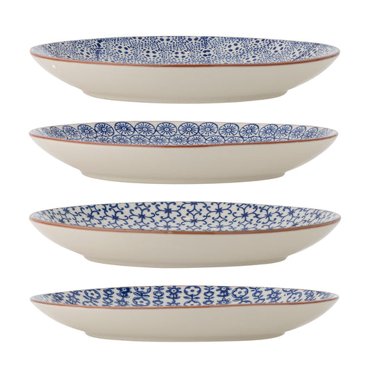 Bloomingville Karine Teller, Blau, Steingut