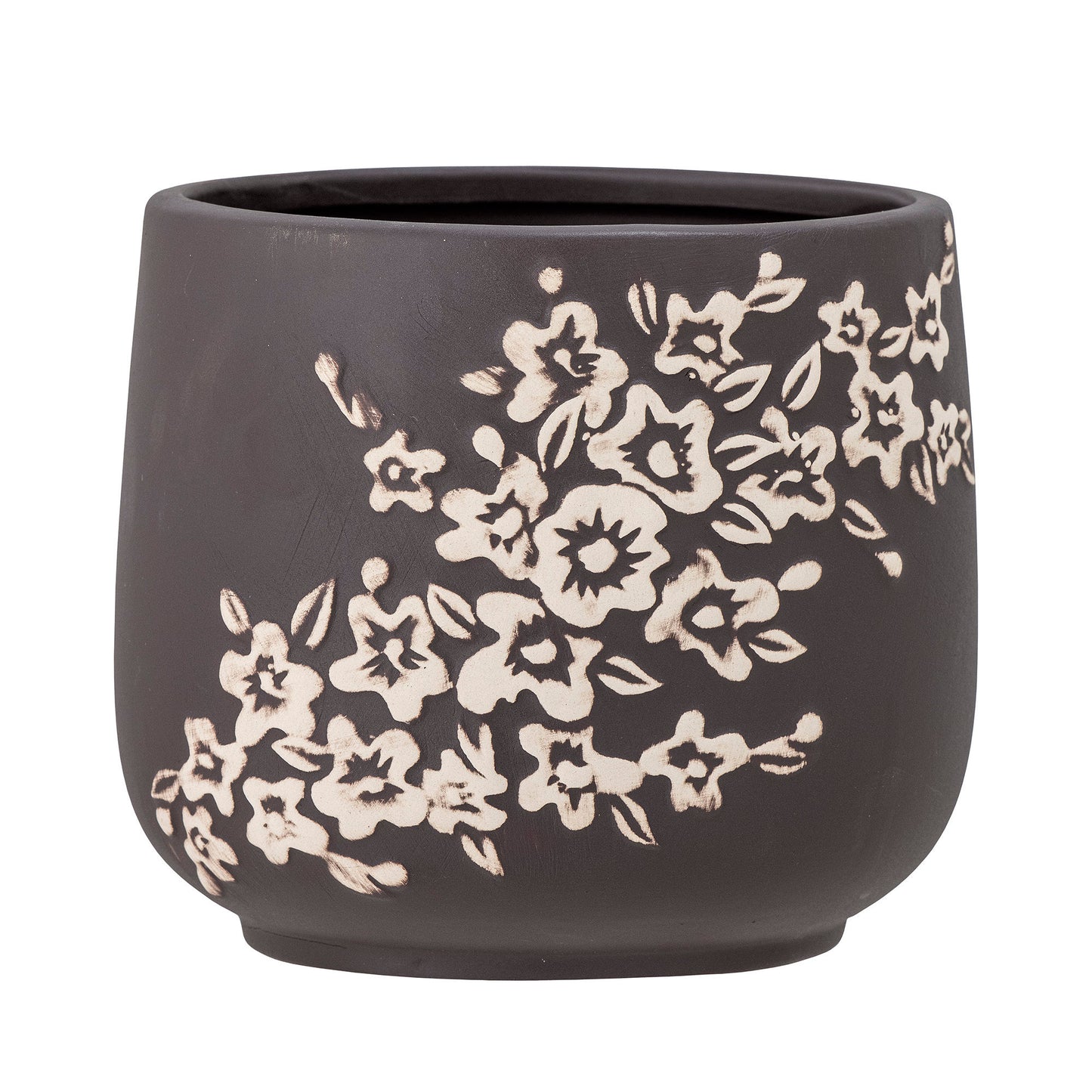 Bloomingville Betino Blumentopf, Braun, Steingut