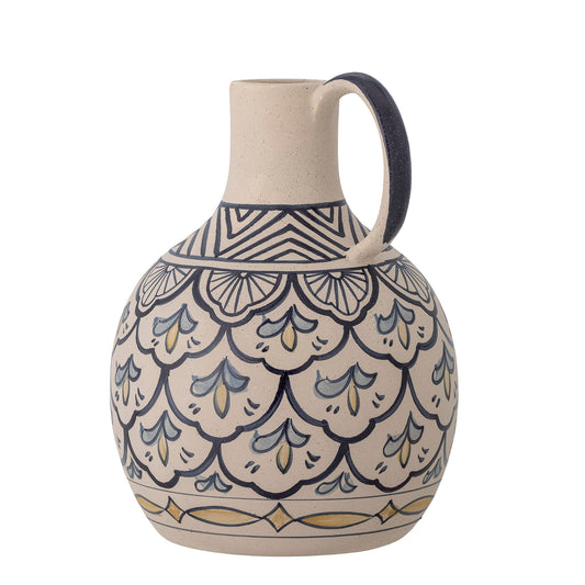 Bloomingville Nadya Vase, Blue, Steingut