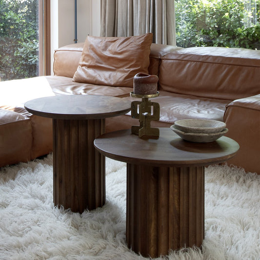 Bullnose Side Table Braun 55 cm