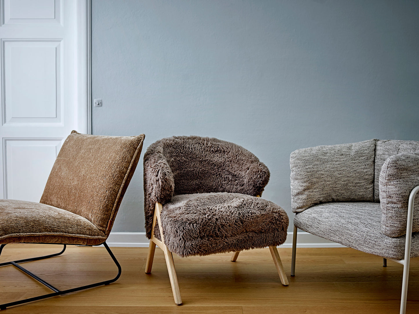 Bloomingville Cape Loungesessel, Braun, Recyceltes Polyester