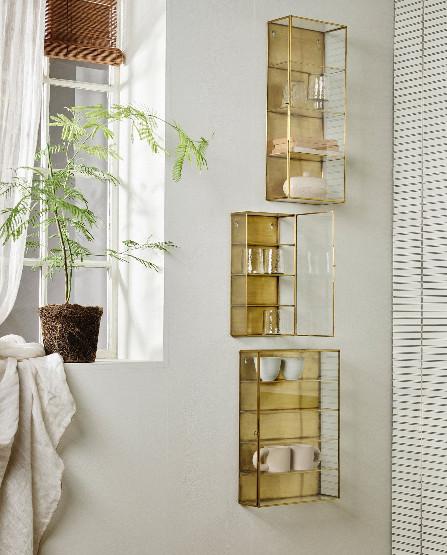 Nordal ADA Wandregal gold, M, 4 Regalböden