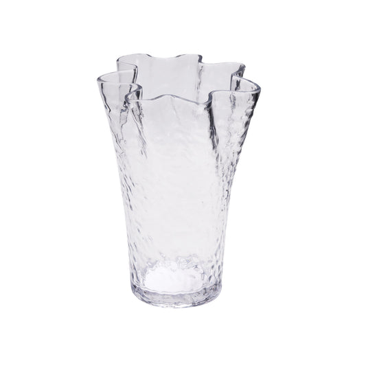 Hübsch Ruffle Vase Klar