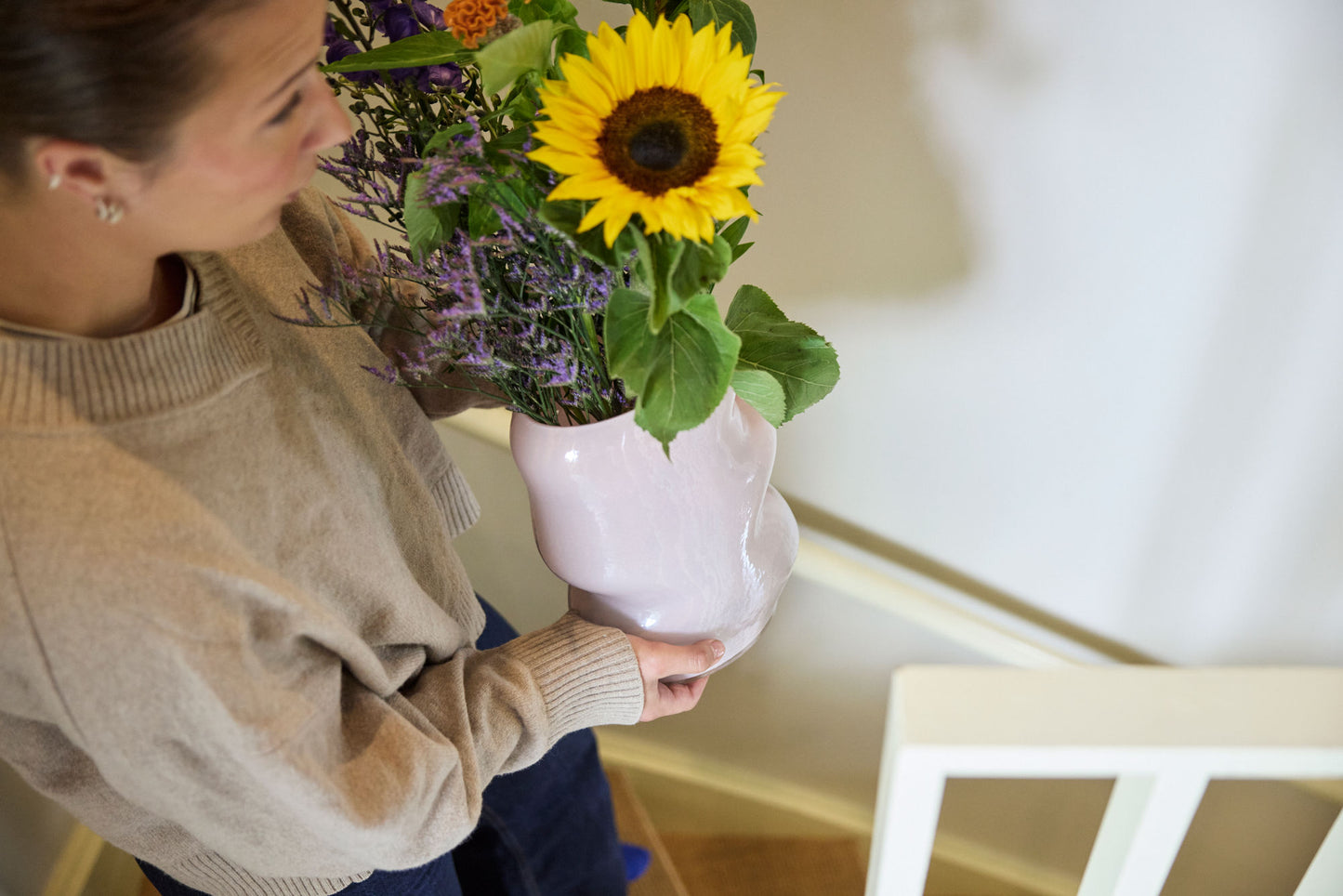 Hübsch Lote Vase Rosa