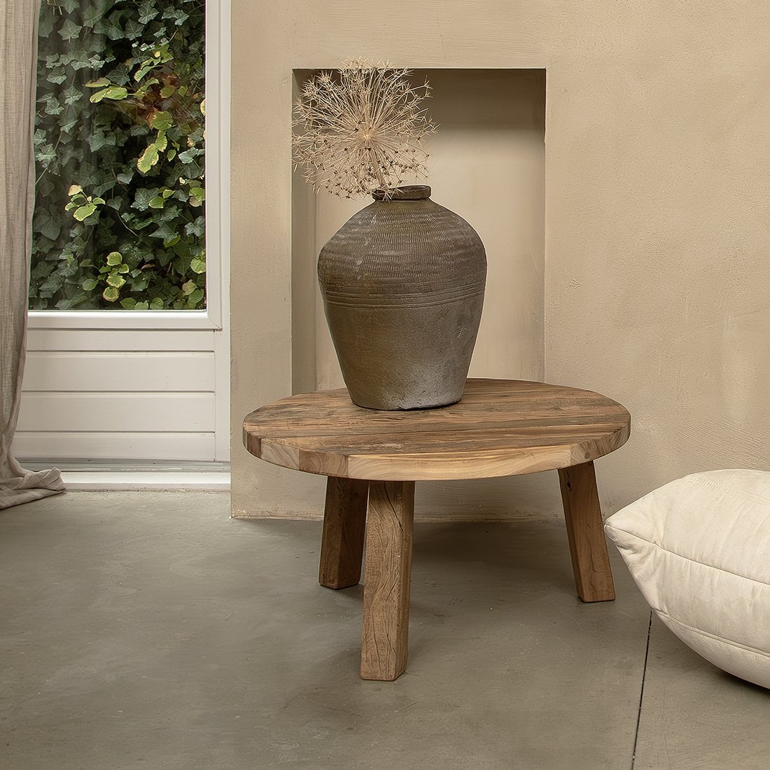 Farmwood Couchtisch rund - FSC-Recyclingholz