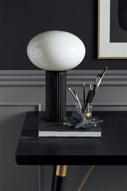Nordal eleganter Esstisch schwarz 180x90x77cm