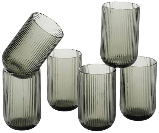 6er Trinkglas-Set Merlot Grey