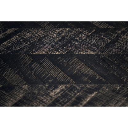 Der Herringbone-Hochtisch – Schwarz – 140 cm