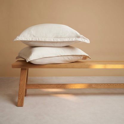 TENCEL™ Twill-Kissenbezug beige