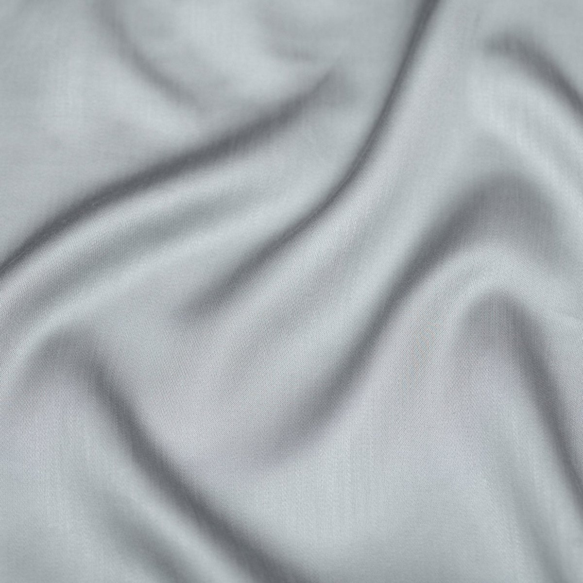 TENCEL™ – Satin-Spannbettlaken Graublau