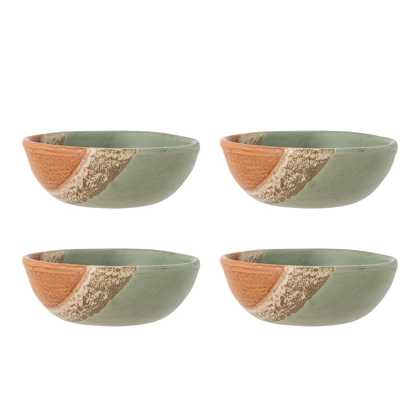 Bloomingville Paula Schale, Multipack, Grün, Steingut