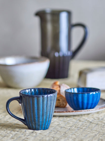 Bloomingville Latina Tasse, Multipack, Blau, Steingut