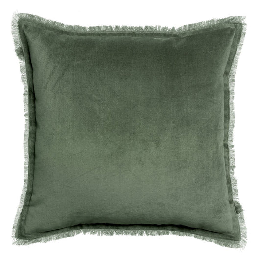 Einfarbiges Kissen Fara Thymian 45 x 45 cm