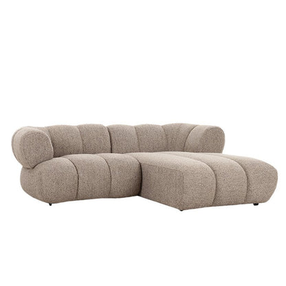 Sofa New York 2,5-Sitzer (rechte Lounge) Sand Bouclé