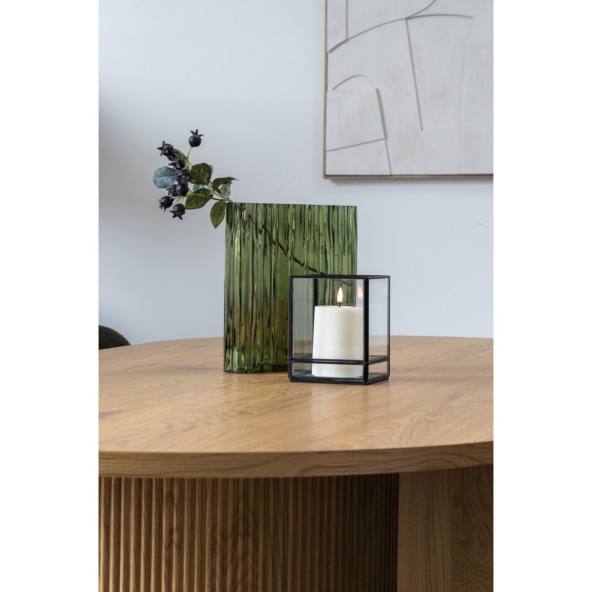 Vase – Rauchgrün, Glas