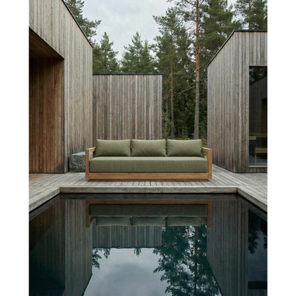 Umalas Dreisitzer-Sofa – Outdoor – Grüne Alge