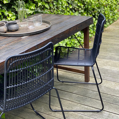 Jane Slim Gardenstuhl schwarz
