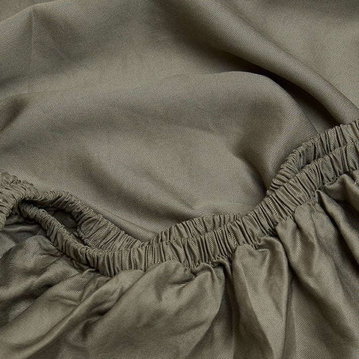 Tencel ™ Twill Spannbettlaken olivgrün