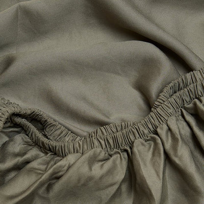 Tencel ™ Twill Spannbettlaken olivgrün
