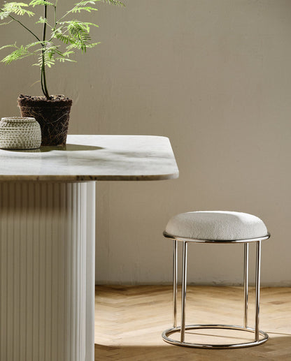 Nordal KOMATI Hocker, simples Design - ivory