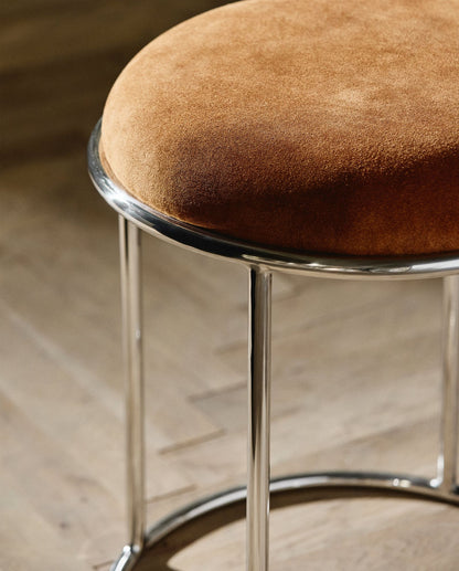 Nordal KOMATI Hocker - brown, H: 47cm, braun