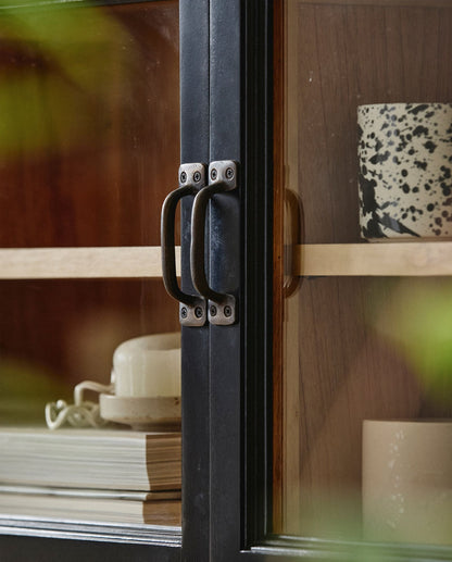 Nordal VIVA Wandvitrine, 2 doors - black