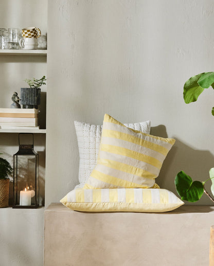 Nordal ALHENA Kissenbezug 48x68cm - ivory/yellow