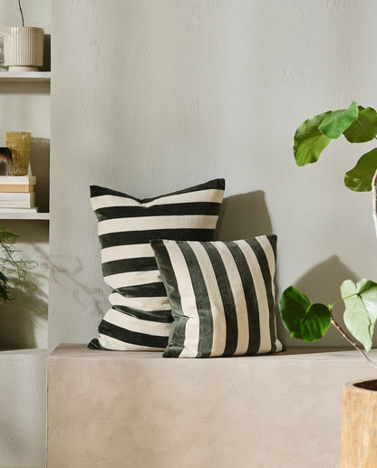 Nordal ALHENA Kissenbezug, 48x68cm - ivory/green