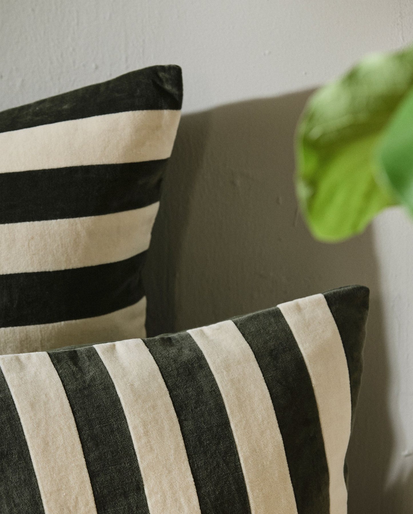 Nordal ALHENA Kissenbezug, 48x68cm - ivory/green