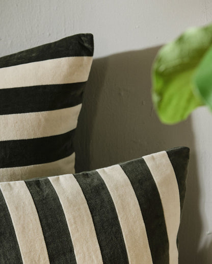 Nordal ALHENA Kissenbezug, 48x68cm - ivory/green