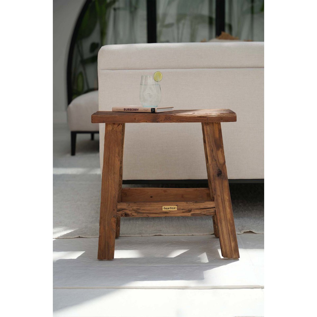 Der Fab Rustic Hocker – Natur