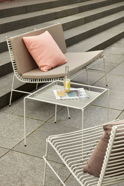 Hübsch String Kissen Dobbelt Beige